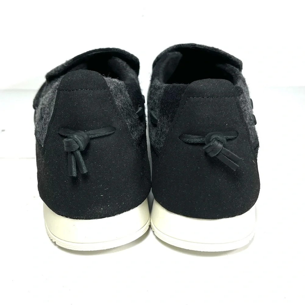 Sperry Top-Sider Mens‎ Moc-Sider Slip On Shoes Wool Black/Gray Plaid